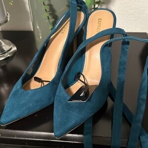 Express Deep Blue Women's Heels